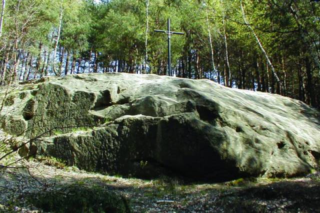 Kopytko 327 m n. p. m. - samotna skałka w Sieprawiu