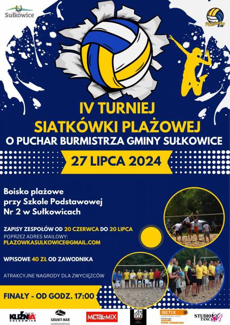 IV Turniej Piłki Siatkowej o Puchar Burmistrza Gminy Sułkowice