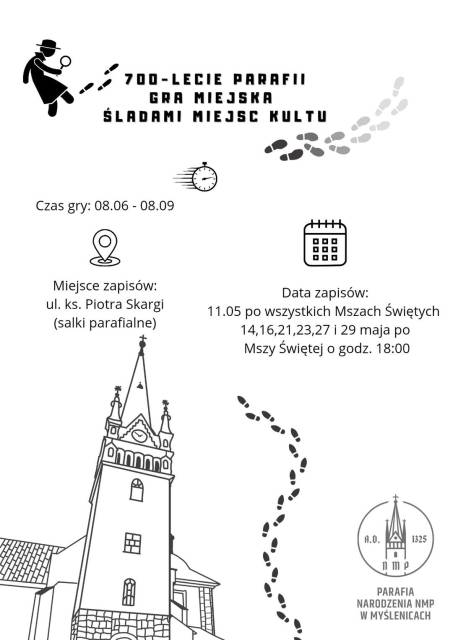 700-lecie Parafii, Gra Miejska Śladami Miejsc Kultu, Parafia Narodzenia NMP w Myślenicach 